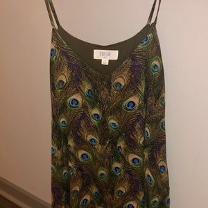 Boutique peacock shift dress